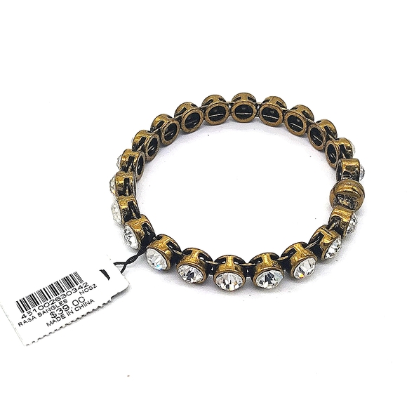 $40 Chicos CZ Cubic Zirconia Rasa Bangle Bracelet NWT - Picture 3 of 5